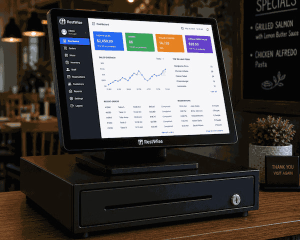 RestWise POS Screen